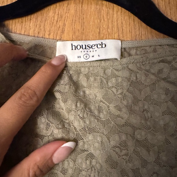 House of CB Beige Long Sleeve Dress - Picture 2 of 3